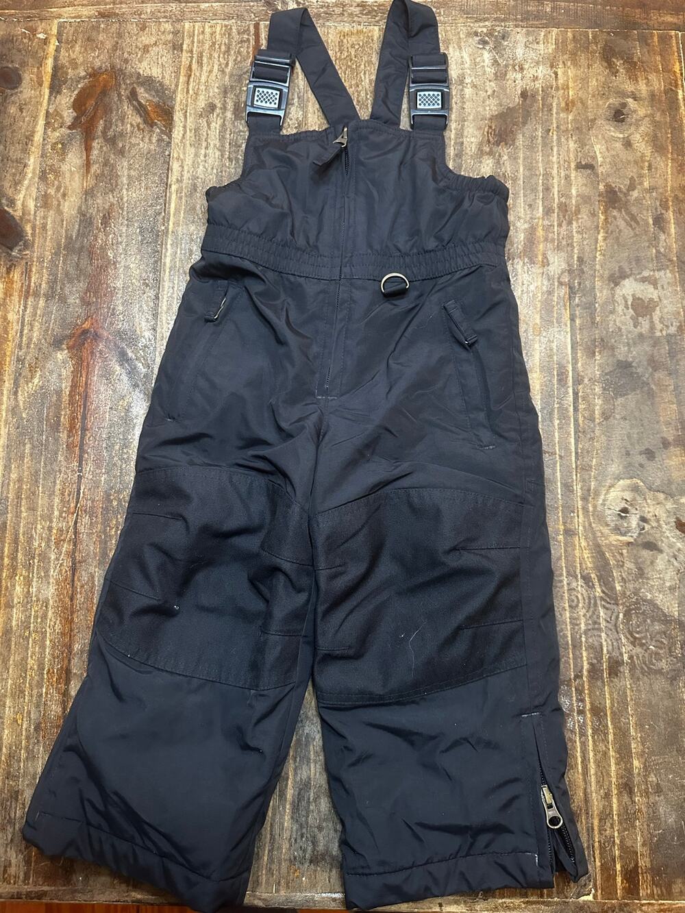 Lands End Black Snow Suit sz 2T Snow Bib Insulated Winter Pants